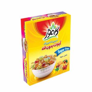 آبنبات بدون قند با طعم شش میوه کامور