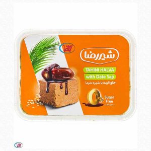 حلوا ارده با شیره خرما شیر رضا
