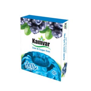 پودر ژله رژیمی بدون قند کامور با طعم بلوبری