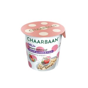 اوتمیل با طعم توت‌فرنگی خامه چاربان