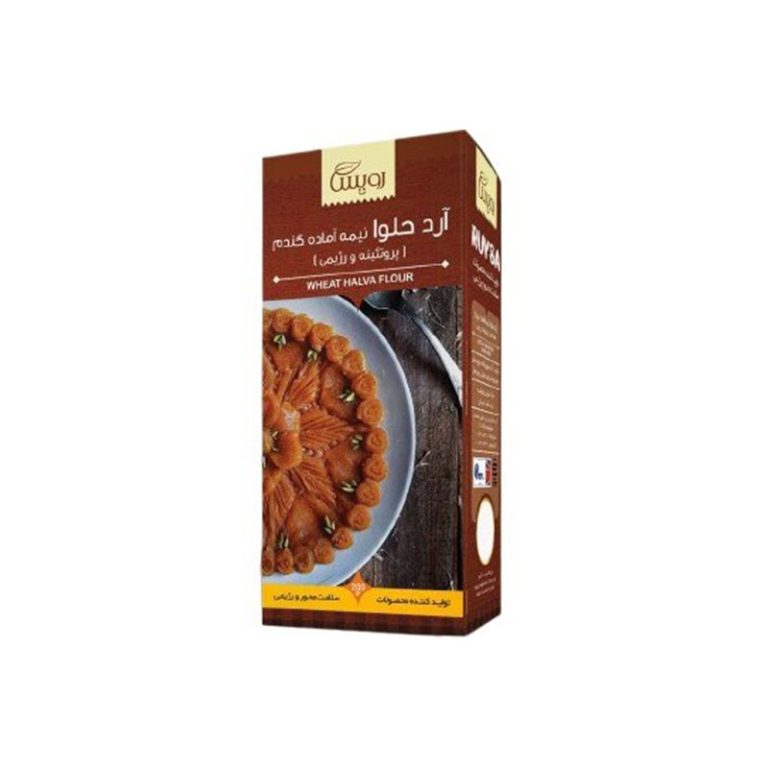 آرد حلوا نیمه آماده با آرد گندم (پروتئینه) رویسا ۲۰۰ گرمی